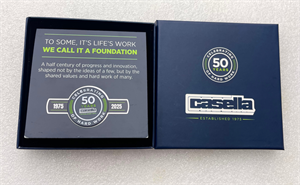 Honoring 50 Years with a Custom Pin Set