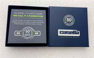 Honoring 50 Years with a Custom Pin Set