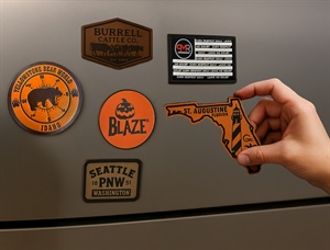 Custom Leather Magnets